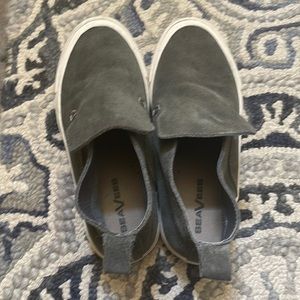 SeaVees Womens Sz 7 Grey Suede Huntington Middie Sneakers Slip On Shoes